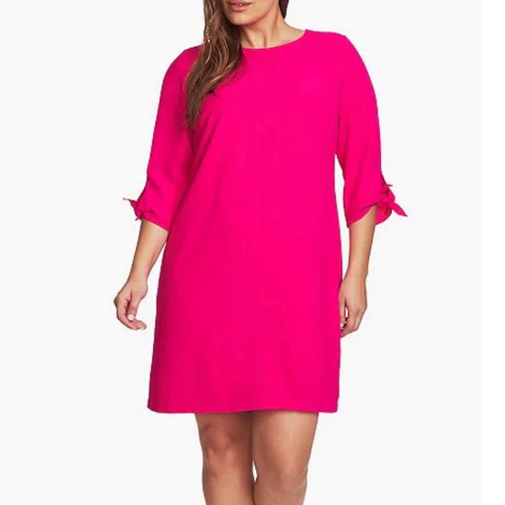 Cece Cocktail Dress Size 8 3/4 Length Sleeve Pink